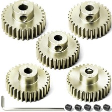 5Pcs 48P Aluminum Alloy Pinion Gear Set 28T 29T 30T 31T 32T, 3.175mm Bore picture