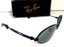 PRISTINE VINTAGE B&L RAY-BAN ORBS SUNGLASSES Black Frames G15 Mirror Lenses picture