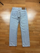 Vintage 1996 Levis 501 Jeans W30 L31 Light Blue Wash Denim Made USA Straight Leg picture