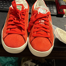 PUMA Suede VTG Men’s Red/White Suede Lace-Up Sneakers US 10 EU 43 374921-06 picture