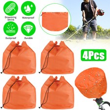 4Pcs Engine Covers Dustproof Waterproof Cover Wrap For Weedeater Trimmer Orange picture