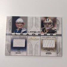 Donruss/Playoff 2008 Prestige League Leaders LL-1 Brady Brees Dual Jersey /250 picture
