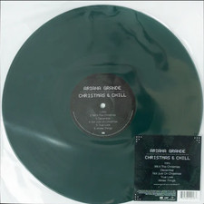 ARIANA GRANDE - Christmas And Chill Green Vinyl Etched In Hand picture