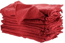 1000 INDUSTRIAL A-GRADE SHOP RAGS / CLEANING TOWELS RED picture