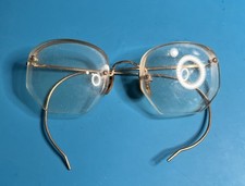 Vintage Bausch & Lomb Shuron 1/10 12K GF Rimless Eyeglasses Frames picture