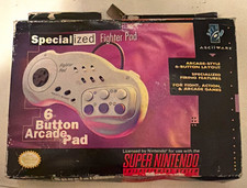 Asciiware Specialized Fighter Pad Wired Turbo 6-Button SNES Controller picture