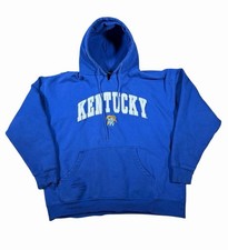 Vintage 00s Kentucky Wildcats Spell Out Distressed Sweatshirt Embroidered Size L picture