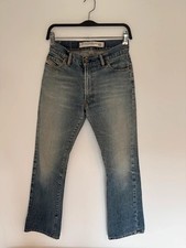 Vintage DIESEL FANKER Jeans W28 L30 Blue Distressed Y2K Bootcut Made In Italy picture