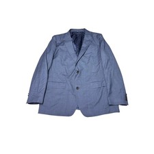 Bonobos Jetsetter Blue Wool Blazer Tollegno 1900 Italian Fabric Standard Men 48L picture
