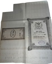 Mexico Bond Deuda Nacional Consolidada 3% 500 Pesos 1851 Signed Guillermo Prieto picture