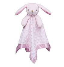 Pink Bunny Baby Lovey Security Blanket Soft Snuggle Toy 16” picture