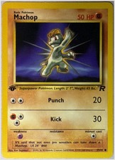 Machop 59/82 Team Rocket 1st Edition Non-holo MP or Better picture