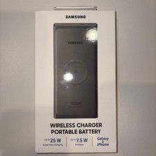Samsung 2in1 Portable Fast Charge Wireless Charger Power Bank 10000mAh Gray picture