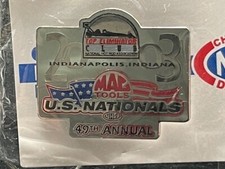 VRHTF VTG RARE NHRA 2003 US NATIONALS INDY TOP ELIMINATOR CLUB HAT PIN 1.5