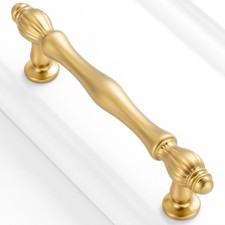 BEROSSA 10 Pack 3-3/4 Inch Brushed Gold Cabinet Pulls Gold Cabinet Handles Gold picture