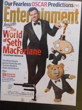 ENTERTAINMENT WEEKLY FEB 22 2013 SETH MACFARLANE OSCAR PREDICTIONS OSCAR HOST picture