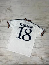 Adidas Germany 1996 Home Klinsmann #18 Shirt Soccer Jersey Men Size S White picture