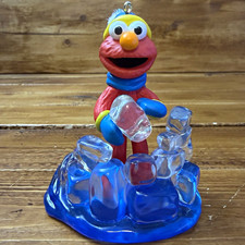 Vtg 2004 Sesame Street Elmo Loves Snow Winter Ornament Ice Fort Carlton Cards picture