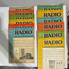 RARE Vintage 1935 RADIO Magazine Complete Year Lot 12 Issues Pre-WWII Ham picture