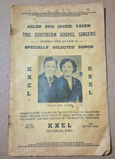 Vintage 1957 Arlen Jackie Vaden Southern Gospel Singers KXEL Radio Lyric Book picture