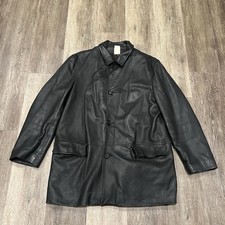 Luigi Borrelli Napoli Genuine Deer Leather Jacket Adult Size 50 Cashmere Liner picture