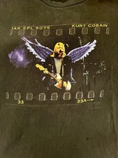 Vintage 1999 Kurt Cobain Nirvana End of Music Angel Wings T-Shirt XL All Sport picture
