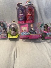 Mattel Barbie Chelsea & Kelly Doll Lot Wheelchair Magic of the Rainbow Birthday picture