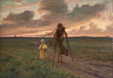 Death and the Girl by Frans Van Kuyck vintage Art print antique painting picture
