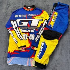Vintage GT Factory BMX Racing Jersey & Pants Set Size Small DYNO WD-40 AXO 90s picture