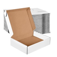 XyaMov 12x10x3 Inches Shipping Boxes Set of 20, Large Corrugated Cardboard Bo... picture