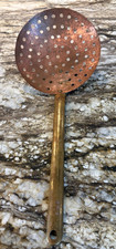 VTG Copper Skimmer Ladle with Brass Handle 15
