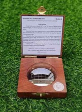 Antique Suppliers Spherical Crown Densiometer, Convex Natural Wooden Gift picture