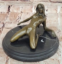 BRONZE Nudes WOMAN Girl Model Erotic sculpture CLOSEOUT ART statue Marble Figure picture