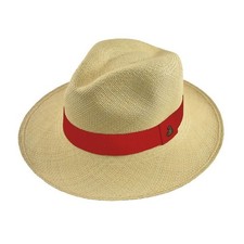 Authentic Panama Hat - Custom Band - Handmade Ecuador Toquilla Straw Fedora - EA picture