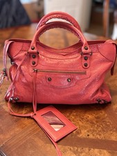 Balenciaga The City 2 Way - Red Orange Leather Shoulder Bag - Rare Color Find picture