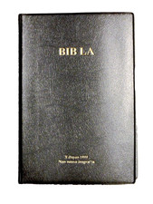Haitian Creole Bible, Contemporary version, 1999, Black Vinyl Bible. Bib La picture