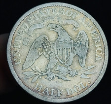 1873 CC Seated Liberty Half Dollar 50C Ungraded Arrows Silver US Coin CC30129 picture