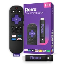 Roku - Streaming Stick - HD Streaming Device for TV with Voice Remote - Black picture