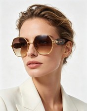 Bvlgari BV9029B Gold Tortoise Sunglasses Brown Gradient 58-17-143 picture