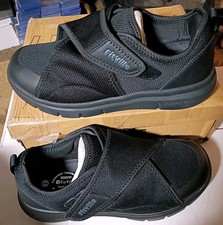 FitVille EasyTop Men's Diabetic Shoes V5 Jet Black, Size US 9.5ew New In Box picture