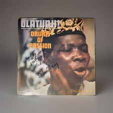 Babatunde Olatunji Signed “Drums of Passion” LP Columbia 1959 Six-Eye Jazz picture
