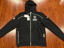 Nike Men’s Los Angeles Raiders Sideline Utility Player Full Zip Hoodie Large L picture