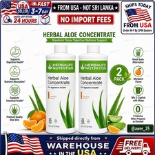 2x Herbalife Herbal Aloe Concentrate Mandarin Pint 16 fl oz - NIB 🔥US Seller🔥 picture