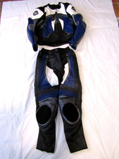 AGV Sport Motorcycle Jacket and Pants Mens Size 46 Lined Leather Racing picture