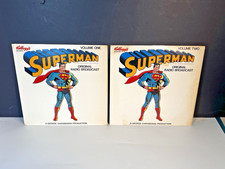 Superman Original Radio Broadcast Vol 1 & 2 Vinyl Record LP 1974 Kellogg's NICE picture