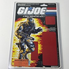 Vintage 1988 G.I. Joe  Shockwave Full UNCUT File Card Back GI ARAH 34 Back Only picture