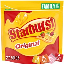 Starburst Original Fruit Chewy Candy Family Size 27.5 Ounce Resealable Bag picture