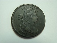 1807 Draped Bust Cent Large Fraction Very Fine Nice picture