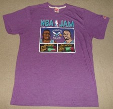 NEW Rare HOMAGE NBA JAM Larry Johnson/ALONZO MOURNING Charlotte Hornets SHIRT M picture