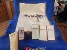 Mugler Alien Lot of 7 Items - NEW-Perfume Samples, Body Lotion, Mini, Tote,Charm picture